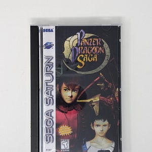 Panzer Dragoon Saga -  Sega Saturn Reproduction Game + longbox, sponge & protective case