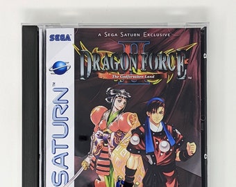 Dragon Force 2 -  Sega Saturn game + longbox, sponge & protective case