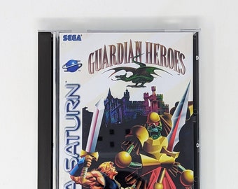 Guardian Heroes -  Sega Saturn game + longbox, sponge & protective case