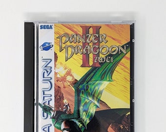 Panzer Dragoon 2 -  Sega Saturn game + longbox, sponge & protective case