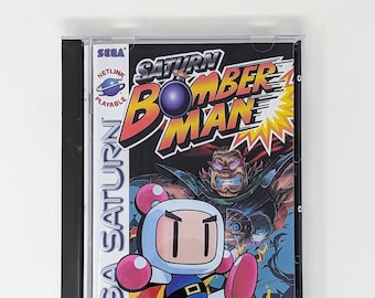 Saturn Bomberman -  Sega Saturn game + longbox, sponge & protective case