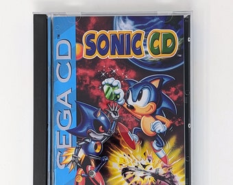 Sonic CD -  Sega CD game + longbox, sponge & protective case