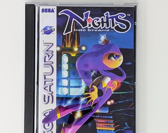 Nights Into Dreams - Sega Saturn Reproduction Game + Longbox