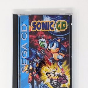 Sonic CD -  Sega CD Reproduction Game + longbox, sponge & protective case