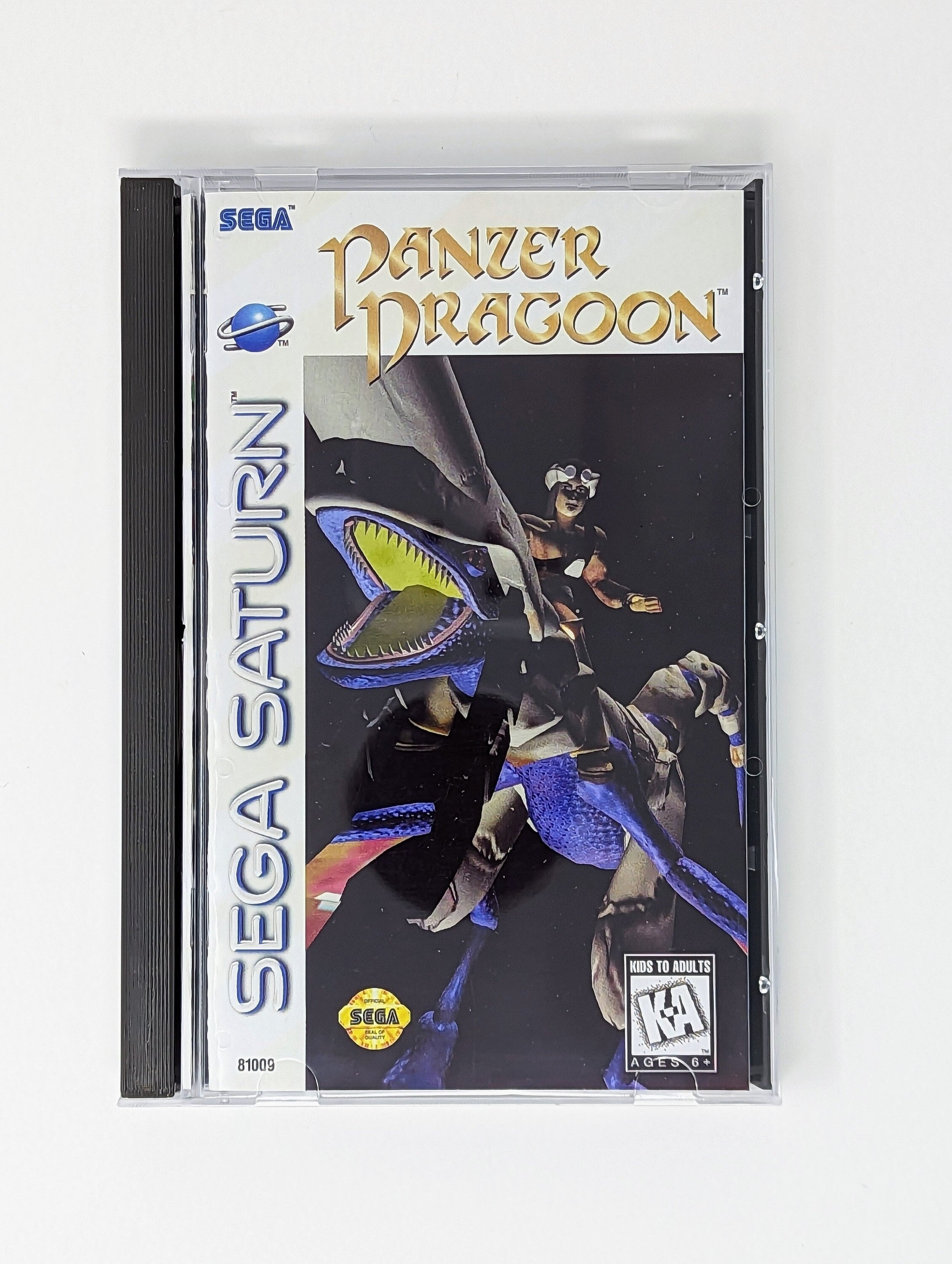 Panzer Dragoon - Sega Saturn Reproduction Game + Longbox, Sponge
