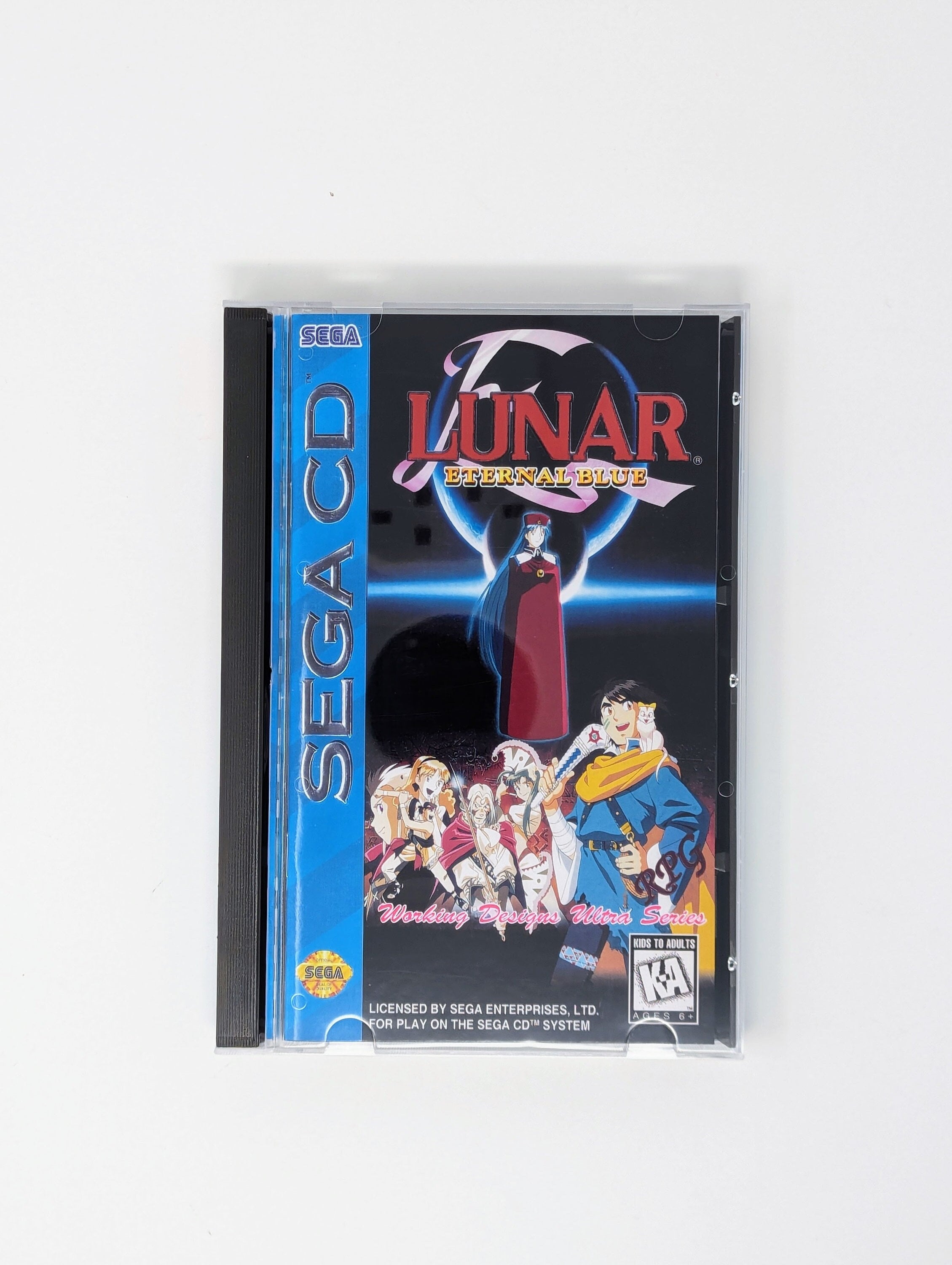 Lunar 2 - Sega CD Reproduction Game + Longbox, Sponge