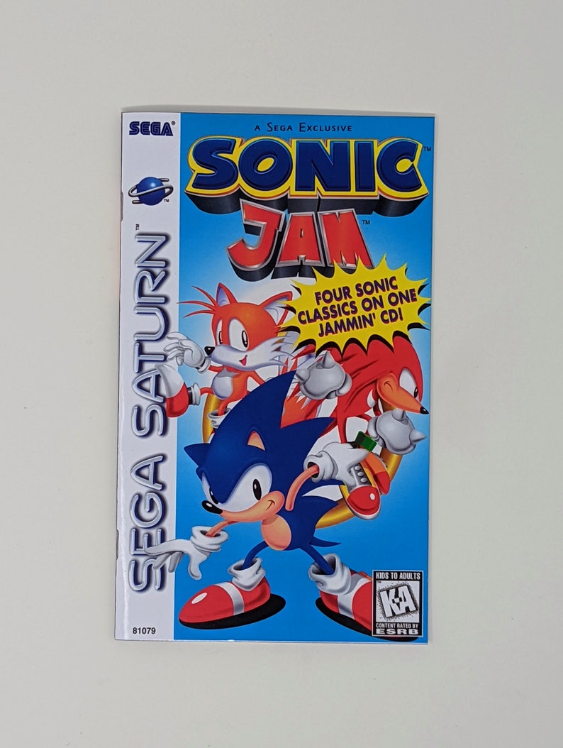 Sonic Jam Sega Saturn Game Longbox Sponge & Protective Etsy