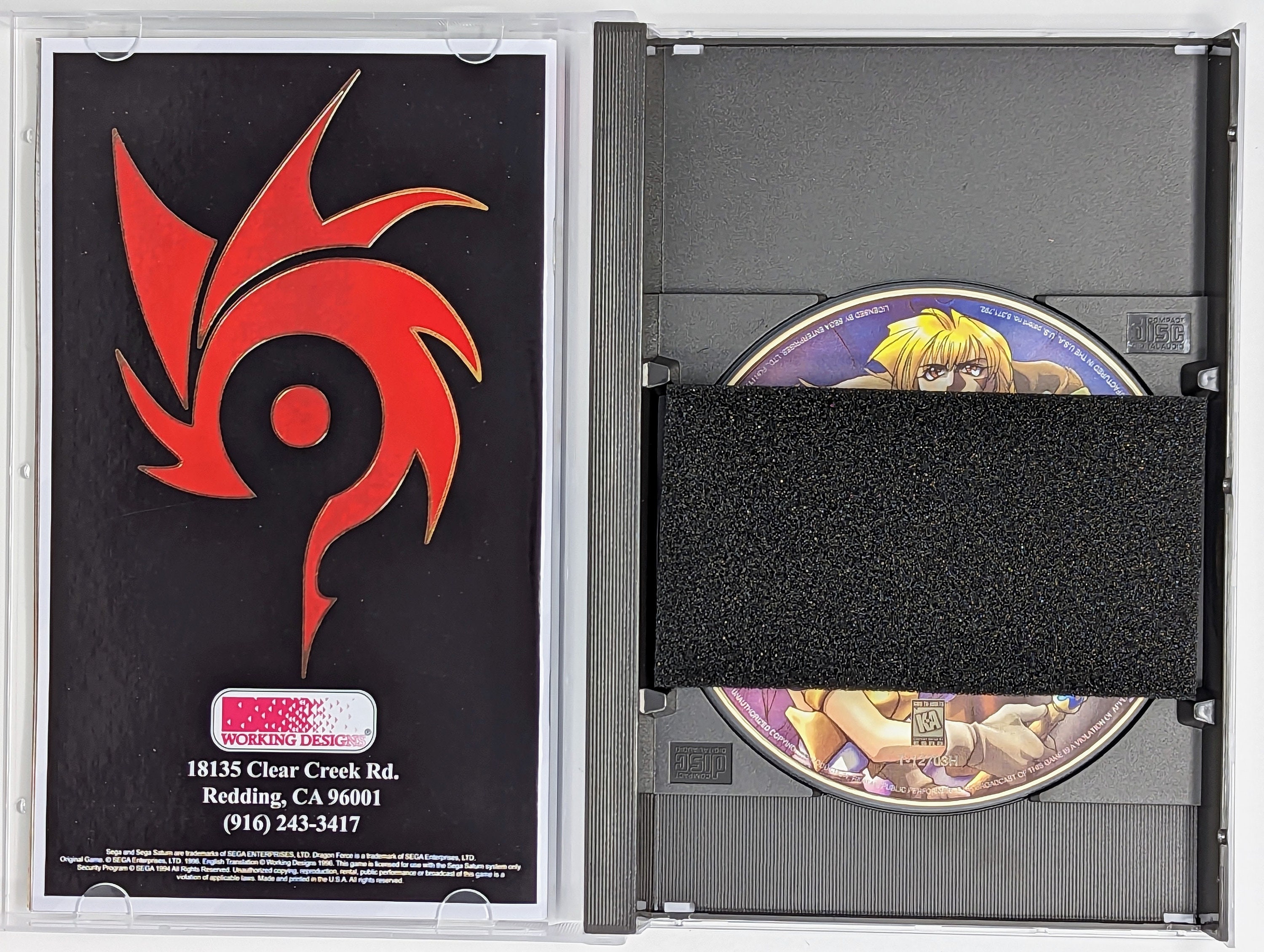 Dragon Force - Sega Saturn Reproduction Game + Longbox, Sponge