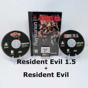Resident Evil, Resident Evil 1.5 Playstation Reproduction Game + longbox, sponge & protective case