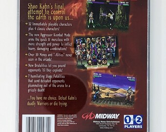 Boîte Vide De Mortal Kombat Trilogy Pour Sega Saturn – PAL, Français