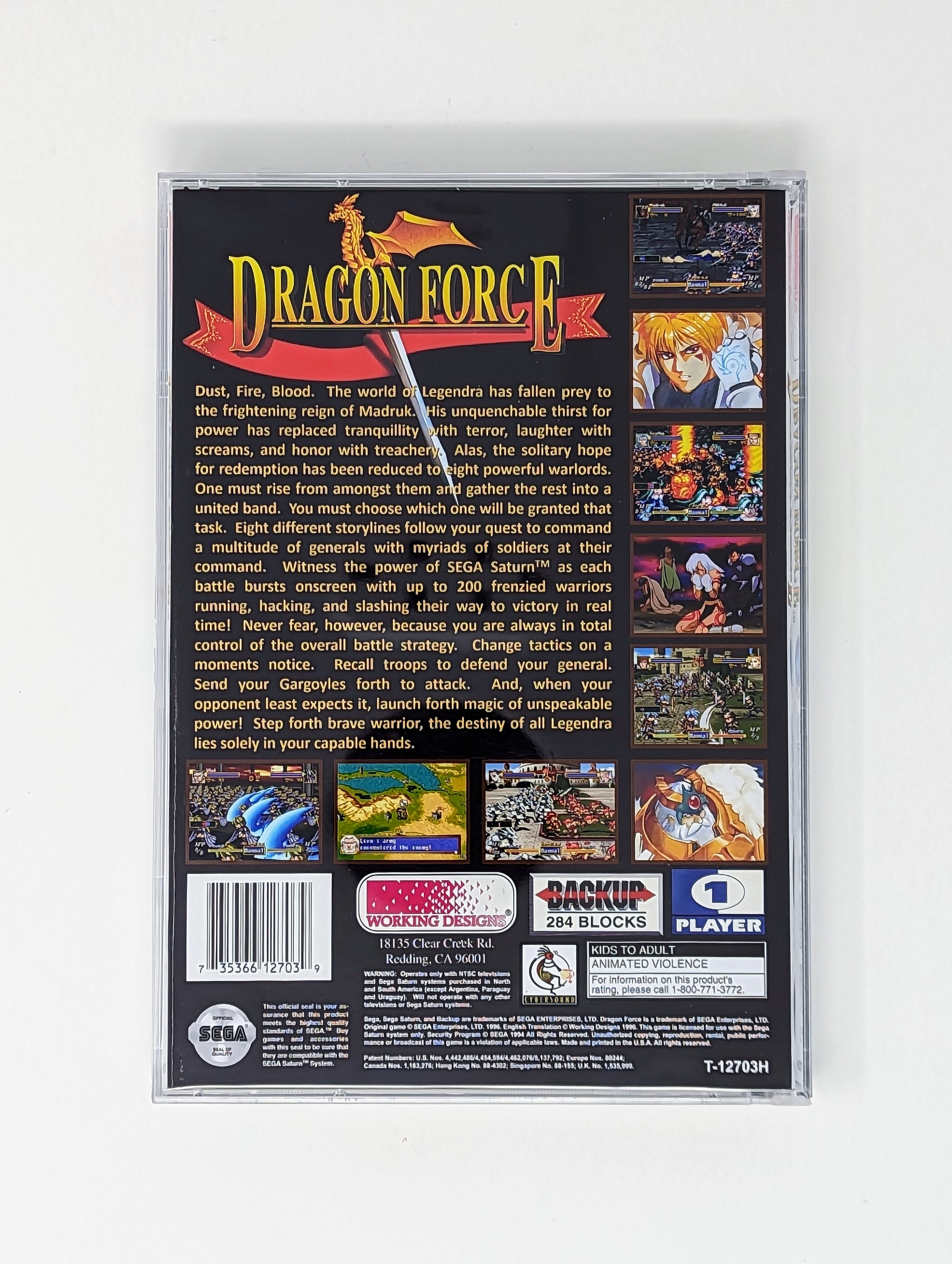 Dragon Force Per Sega Saturn (NTSC-J) - Gioco Usato Con Custodia E Istruzioni