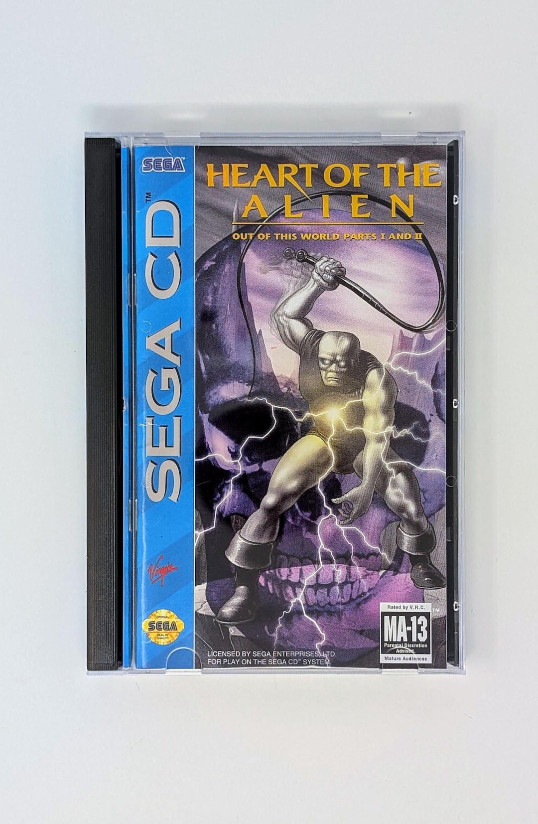 Heart of the Alien - Sega CD Reproduction Game + Longbox, Sponge