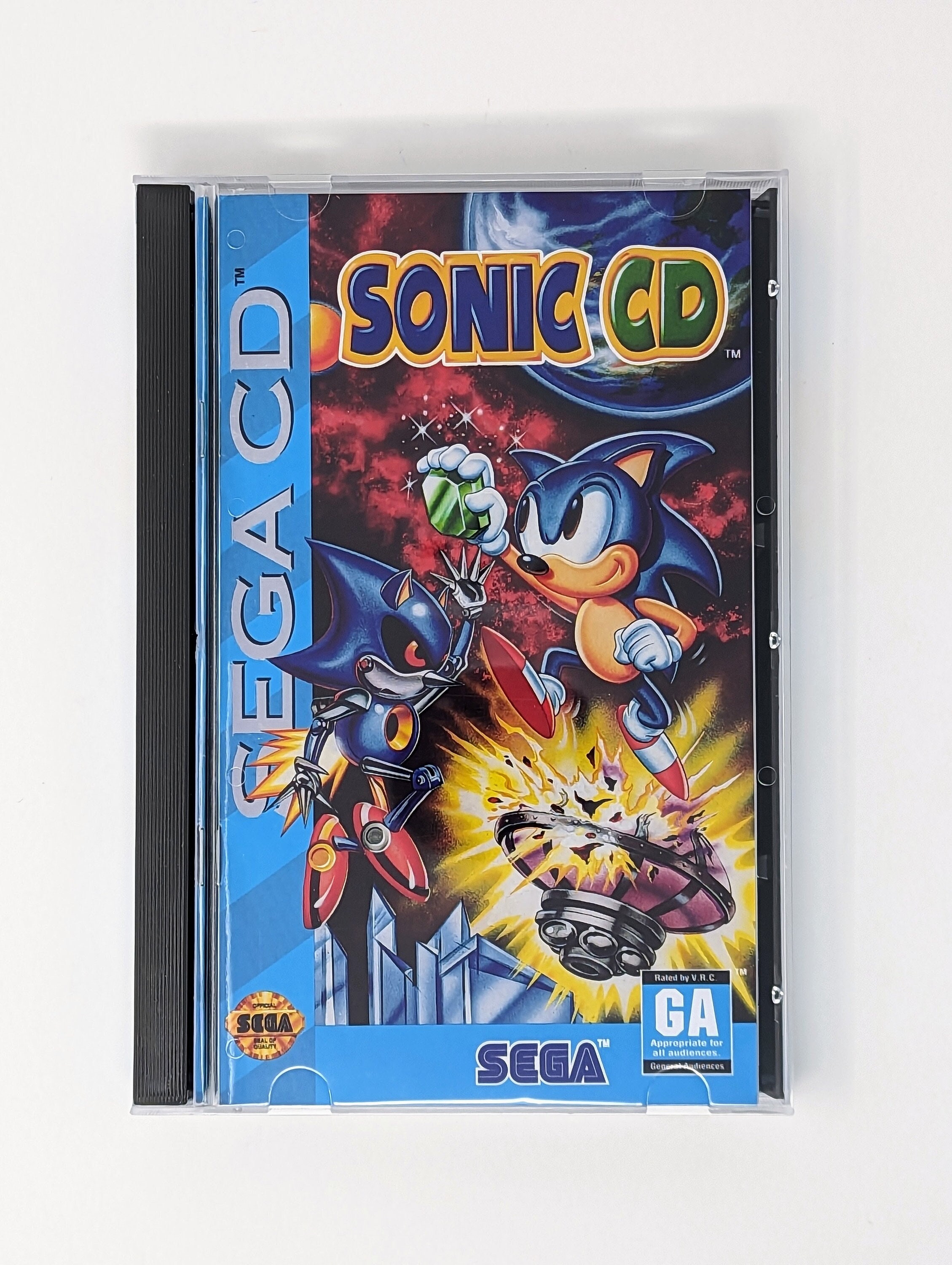 Sonic CD Sega CD Game Longbox Sponge & Protective Case - Etsy