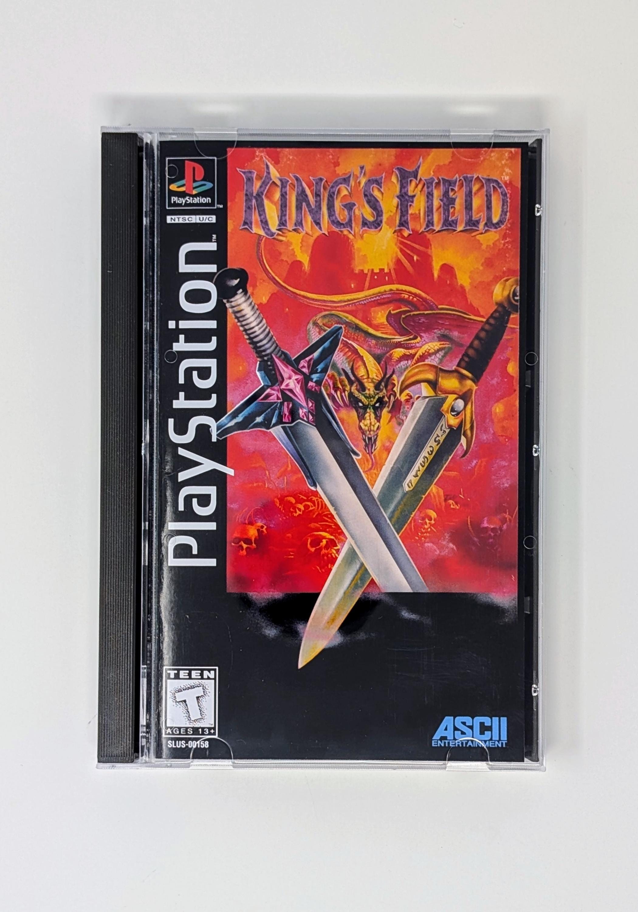 Kings Field 1 and 2 Playstation Reproduction Game + Longbox