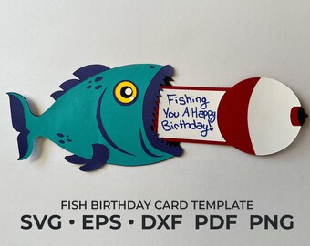 Fish Birthday Card - Etsy