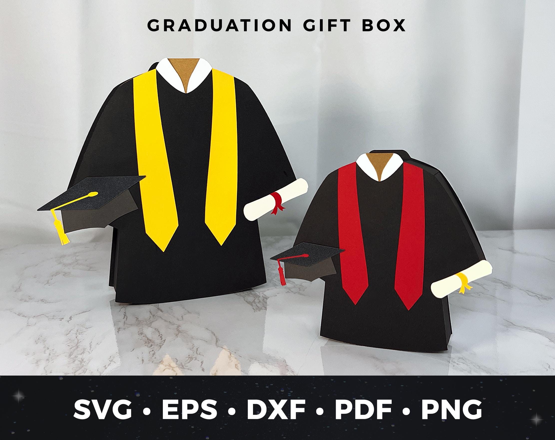 Graduation Gift Box SVG, DIY Graduation Gift Holder, Grad Money & Gift ...