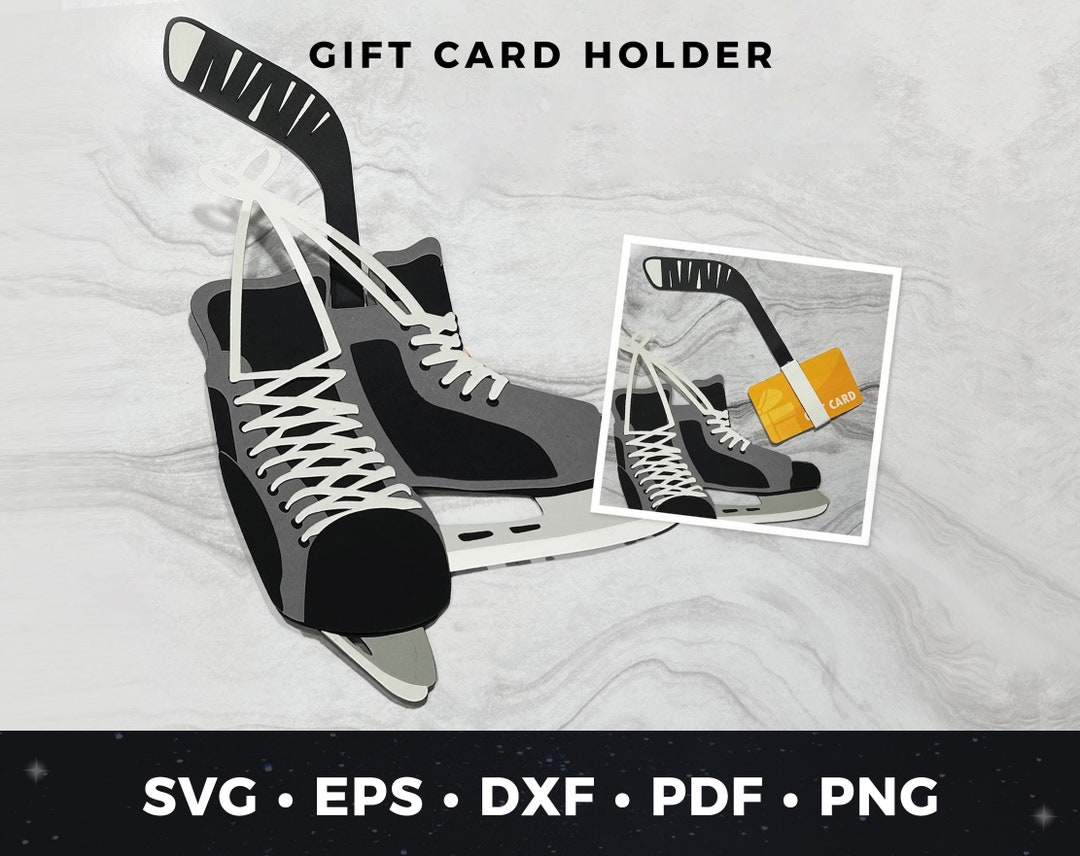 Hockey Gift Card Holder Svg, Hockey Giftcard Holder Svg, DIY Hockey