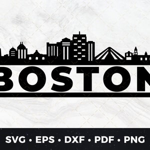 Boston svg, City Skyline Silhouette Svg, Boston Skyline Svg, Boston MA svg, Boston, Boston Download, Boston Cut File, Boston You&#39;re My Home