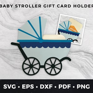 Baby-Kinderwagen-Geschenkkartenhalter-Svg, Babyparty-Svg, Babyparty-Preis, Baby-Geschenkkartenhalter, neues Babyssvg, neue Babykarte, Babygeschenkssvg