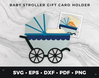 Baby-Kinderwagen-Geschenkkartenhalter-Svg, Babyparty-Svg, Babyparty-Preis, Baby-Geschenkkartenhalter, neues Babyssvg, neue Babykarte, Babygeschenkssvg