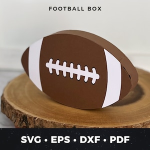 Football Favor Box svg, Football Box Cut File, Football Coach Gift Box svg, Football Favor Box svg, DIY Football Favor Box SVG Cut Project