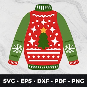 Ugly Christmas Sweater svg, Ugly Christmas Sweater png, Ugly Christmas Sweater Cut File, Ugly Christmas Sweater Graphic, Christmas svg png