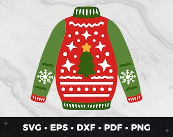 Ugly Christmas Sweater svg, Ugly Christmas Sweater png, Ugly Christmas Sweater Cut File, Ugly Christmas Sweater Graphic, Christmas svg png