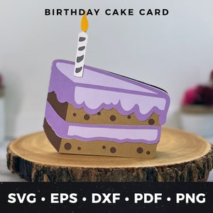 Birthday Cake Card svg, Birthday Card svg, DIY Birthday Card, Birthday Cake Cut File, Cute Birthday Card svg, Birthday Card Cut File svg