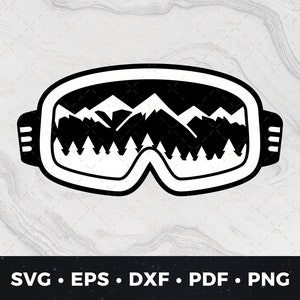 Snowboard Goggles svg, Ski Goggles svg, Snow Goggles svg, Ski Goggles Mountains svg, Skiing svg, Snowboarding svg, Ski Mountain svg, Ski svg