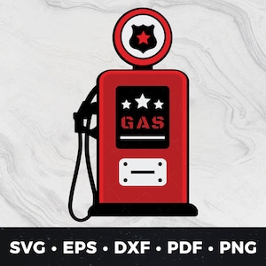 Retro Gas Station svg, Vintage Gas Station svg, Gas Cut File, Gas Station png, Vintage Gas Station png, Retro Gas png, Fuel Station svg png