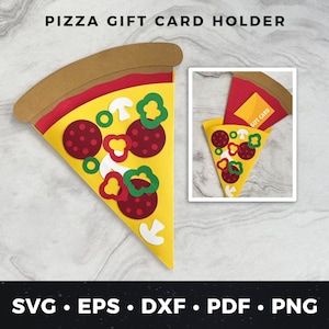 Pizza Geschenkkartenhalter, Geburtstag Geschenkkartenhalter svg, DIY Pizza Karte, Bday Geschenkkartenhalter, Pizza Geschenkkarte svg, Papier Handwerk, Pizza svg