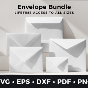 Envelope Bundle, Reusable Self Sealing Envelope svg, Envelope svg, Envelope Download, Self Seal Envelope, DIY Envelopes, Lifetime Access