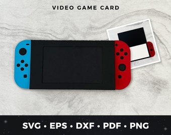 Video Game Birthday Card svg, Switch Birthday Card svg, Switch Cut File, Gamer Birthday Card svg, DIY Video Game Card svg, Video Game svg