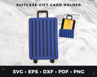 Travel Gift Card Holder Svg, Suitcase Gift Card svg, Bag svg, Suitcase Gift Card svg, Travel Gift Certificate, Suitcase Card, Travel Gift