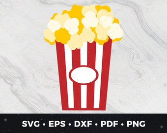 Popping Popcorn / SVG DXF EPS / Abstract Corn Kernels Popping