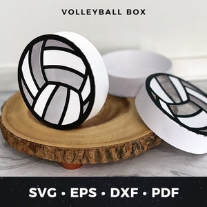 Pudełko na upominki siatkarskie svg, Plik do cięcia pudełka na upominki siatkarskie, Pudełko na prezent siatkarski svg, Pudełko na upominki siatkarskie svg, DIY Pudełko na upominki siatkarskie wycięte SVG