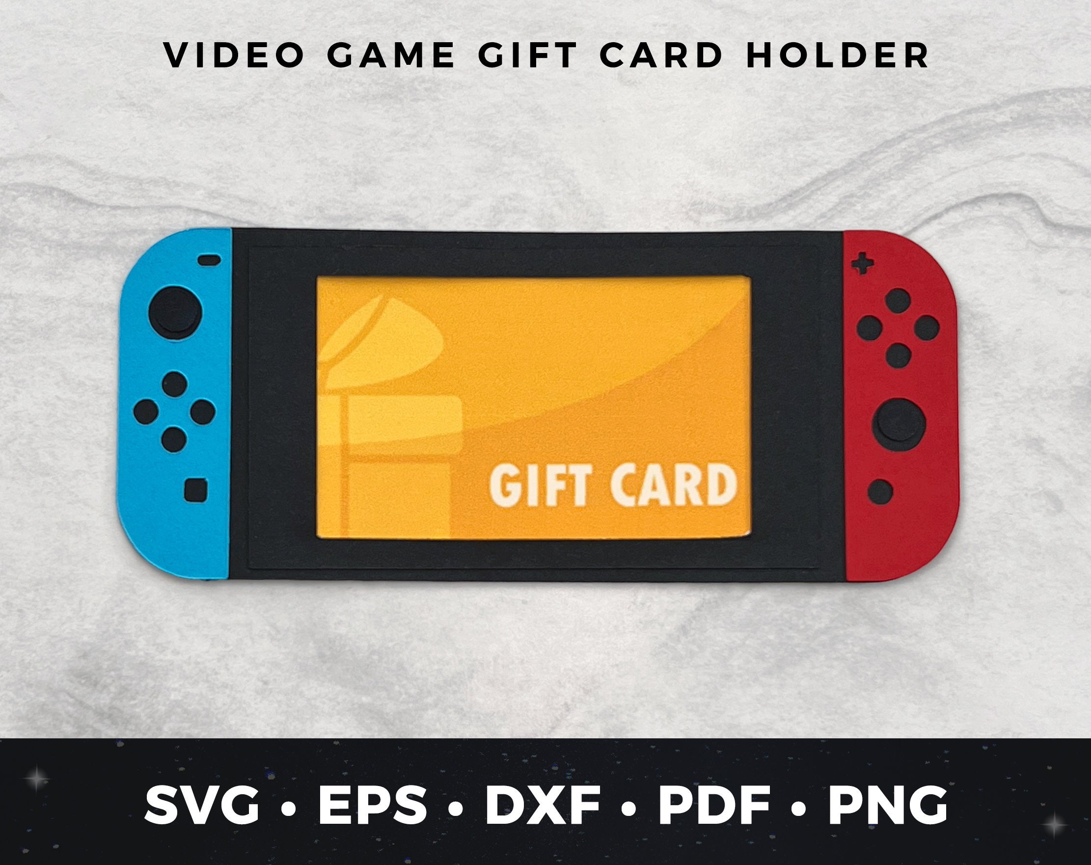 Gaming Gift Card Holder SVG