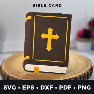 Bible Card svg, Bible Cut file svg, Confirmation Card svg, Bible Cut File, Baptism Card svg, DIY Bible Card, First Communion Card svg, Bible
