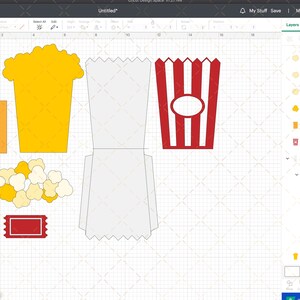 Popcorn Gift Card Holder Template, Movie Gift, DIY Popcorn Card ...