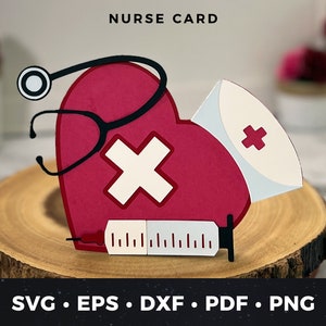 Infirmières carte Svg, svg infirmière fichier, carte de remerciement infirmière, soins infirmiers carte de remerciement svg, svg de la semaine de l'infirmière, cadeau de la semaine de l'infirmière, carte de l'infirmière svg