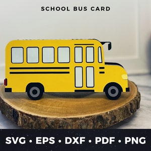 Tarjeta de autobús escolar svg, Tarjeta de maestro svg, Tarjeta de conductor de autobús escolar svg, Linda tarjeta de autobús escolar svg, Tarjeta de regreso a la escuela svg, Regalo de conductor de autobús svg