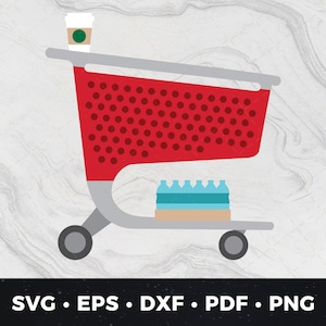 ターゲット svg、ショッピング カート png、赤いショッピング カート svg、シップス アンド トリップ svg、リテール セラピー グラフィック、ストア トロリー クリップアート、印刷ファイル カット ファイル