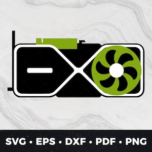 GPU svg, Video Card svg, Graphics Card svg, PC Build graphic svg, Graphics Processing Card svg, GPU png, Graphics Card png, gpu clip art,