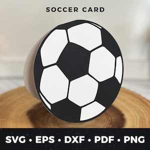 Fußball Karte, DIY Fußball-Trainer Karte, Sport-Liebhaber-Karte, Fußball-Fan, Fußball svg, DIY Fußball Karte geschnitten Datei, Papier Fußballkarte Fußballkarte