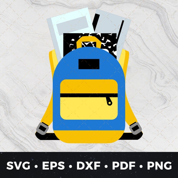 Backpack svg, Back to School svg, Backpack Clip art, Backpack Cut File, Knapsack svg, Knapsack Cut File, Rucksack svg, Backpack Clipart svg