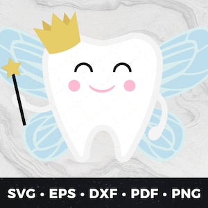 Tooth Fairy svg, Tooth Fairy Vector, Tooth Fairy Clipart, Tooth Fairy Cut File, Cute Tooth Fairy svg, Tooth Fairy Cartoon, Tooth Fairy png