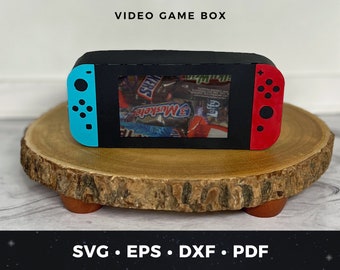 Video Game Gift Box svg, Video Game Box svg cut file, Video Game Party Favor svg, Video Game Favor Box svg, Gamer Gift Box svg, Switch Favor