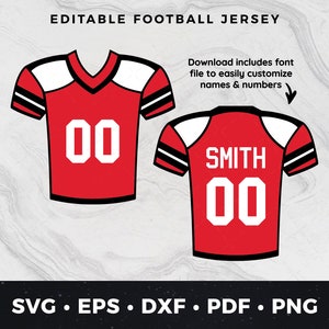 Camiseta de fútbol Svg Png pdf dxf eps, Archivo de impresión de fútbol, Archivo de corte de fútbol, Clipart de fútbol, Clipart de camiseta de fútbol DIY, Jersey svg