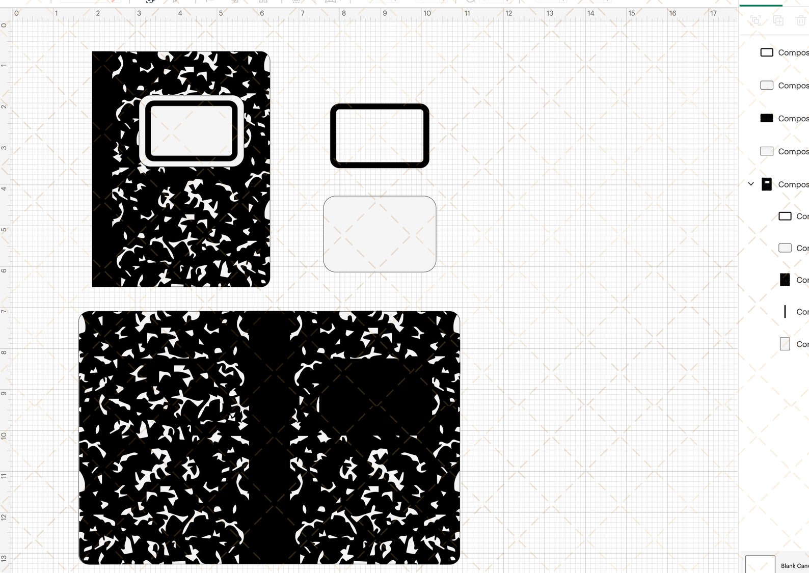 Composition Notebook Svg, Composition Notebook Cut File, Composition ...