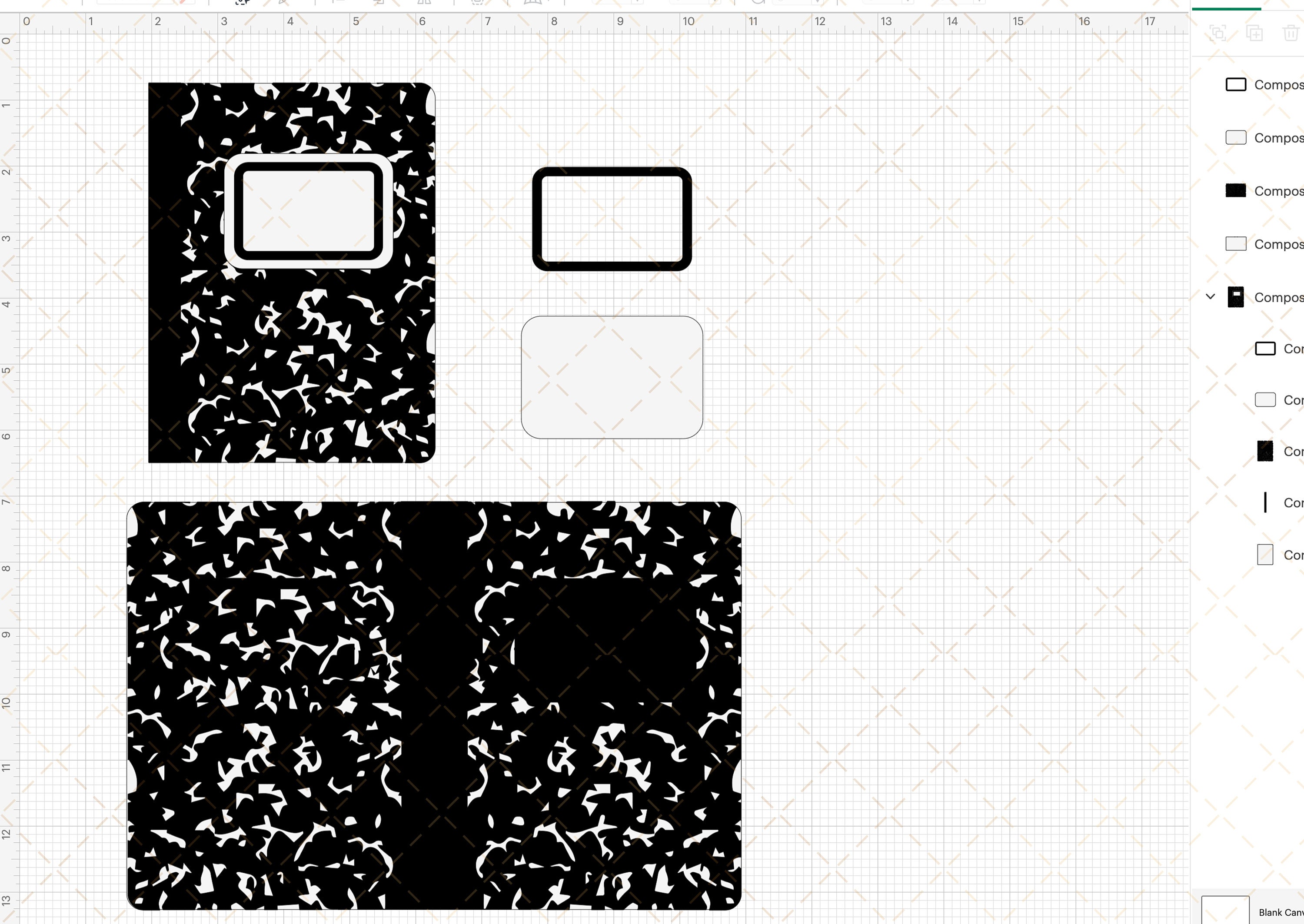 Composition Notebook Svg, Composition Notebook Cut File, Composition ...